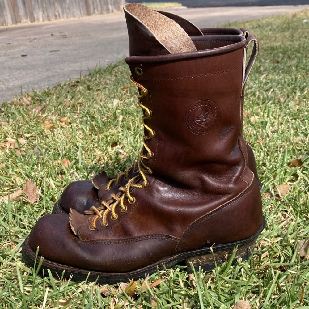 Hathorn Explorer by White's Boots Brown Leather Work Boots Mens 9.5 EE Vibram
